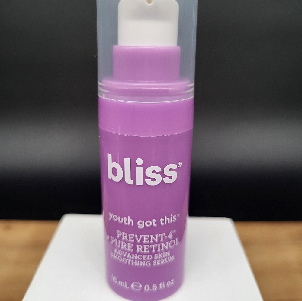 Bliss Youth Got This Prevent-4 + Pure Retinol Adv. Skin Smoothing Serum 15ml NIB